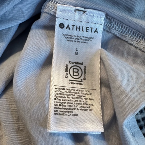 Athleta Women’s  Tank Top In light blue  Size L (D)4 - Picture 7 of 7